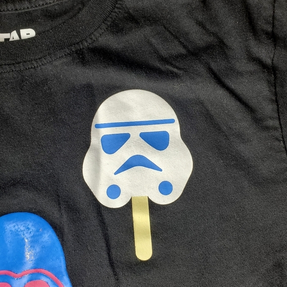 Disney Star Wars Ice Cream Americana Black Short Sleeve Graphic T-Shirt NWOT - Picture 12 of 16